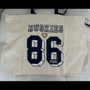 Pink Victoria secrets tote bag- Huskies